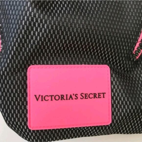 Victoria's Secret VSX Sport Black Mesh Drawstring Backpack - Picture 7 of 7